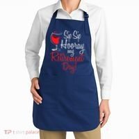 Sip Sip Hooray My Retirement Day - Retired Retiree Pension Apron thumb 2