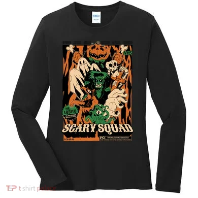 Scary Squad Halloween Women's Long Sleeve Shirt