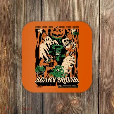 Scary Squad Halloween Coaster