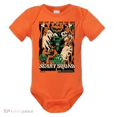 Scary Squad Halloween Baby Bodysuit