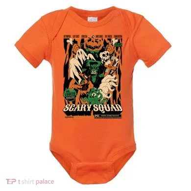 Scary Squad Halloween Baby Bodysuit