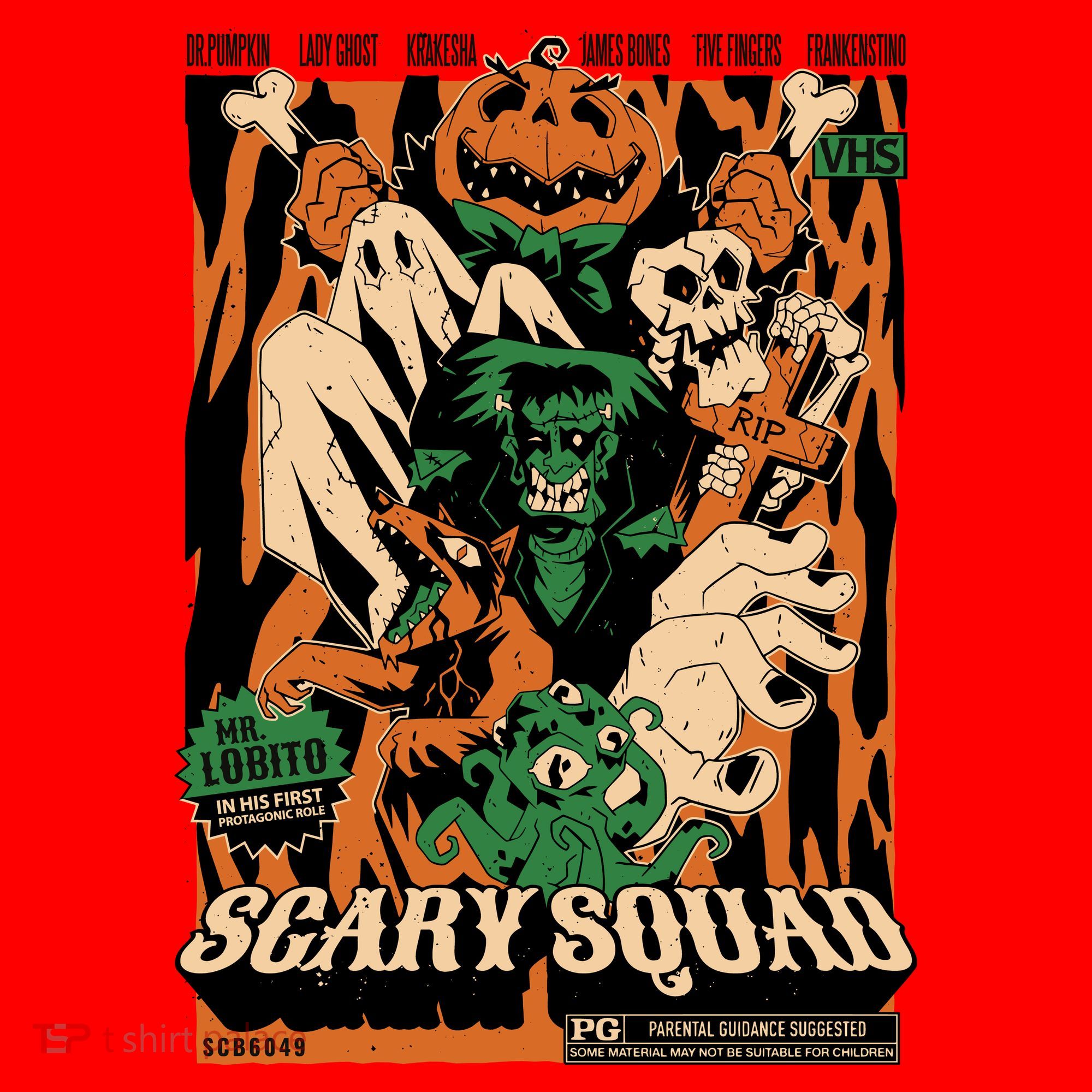Scary Squad Halloween Santa Hat