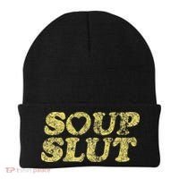 Soup Slut Hearts Funny Saying Adorable Beanie thumb 0