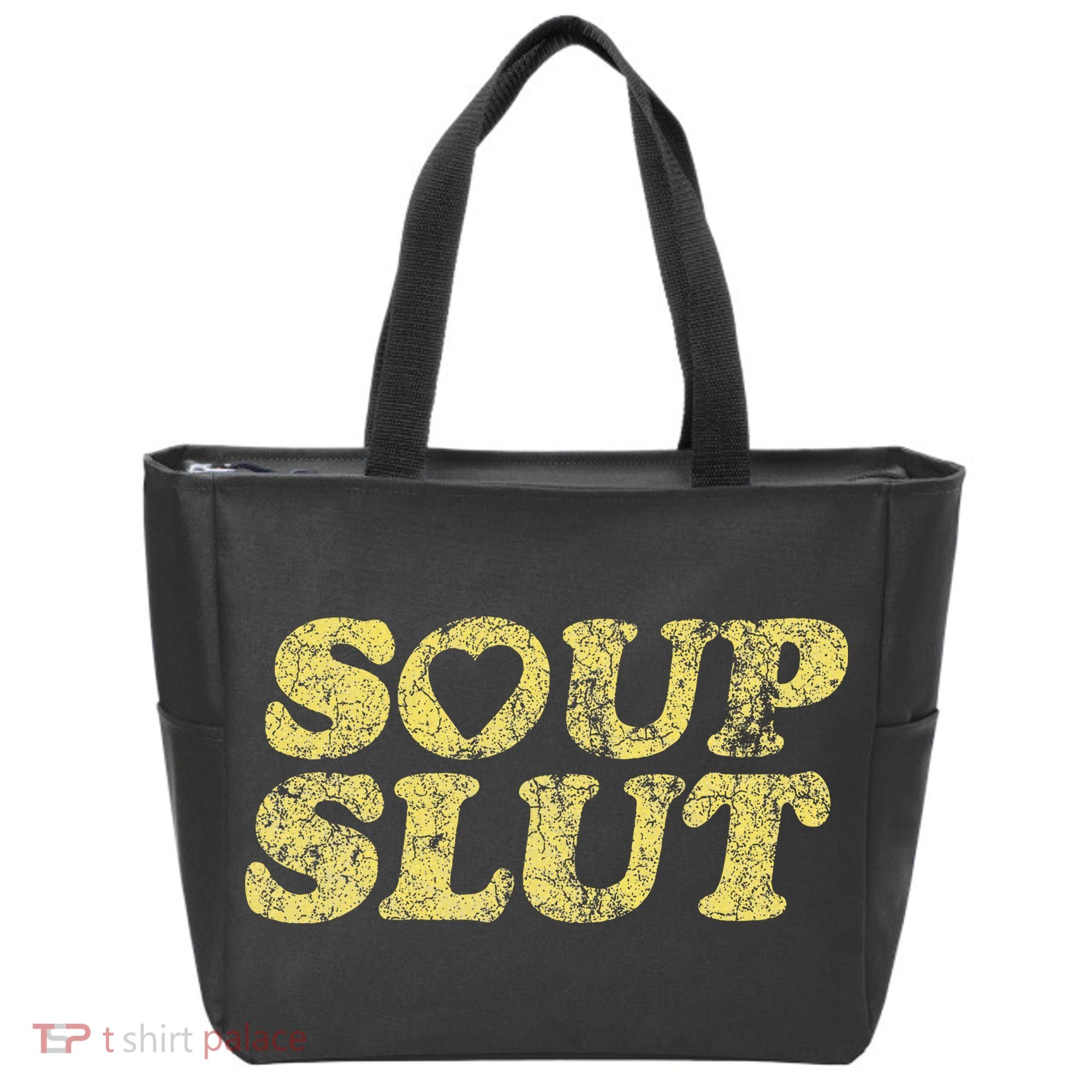 Soup Slut Hearts Funny Saying Adorable Tote Bag