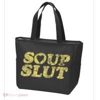 Soup Slut Hearts Funny Saying Adorable Tote Bag thumb 3