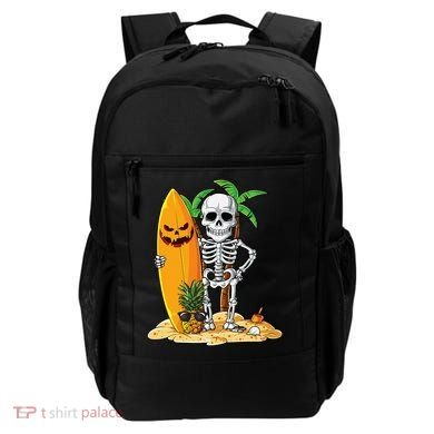 Skeleton Surfing Halloween Hawaii Hawaiian Surfer Backpack