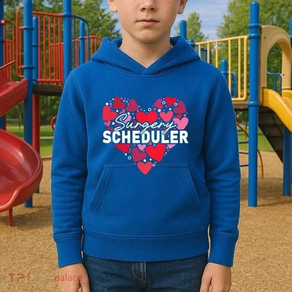 Surgery Scheduler Heart Gift Kids Hoodie