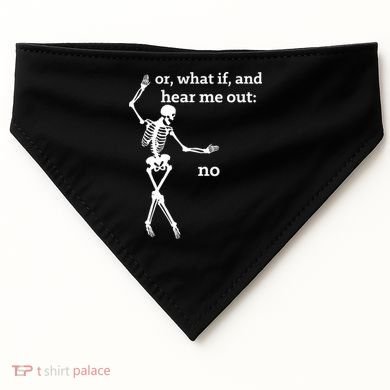 Sassy Skeleton Hear Me Out: No USA-Made Doggie Bandana