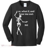 Sassy Skeleton Hear Me Out: No Kids Long Sleeve Shirt thumb 0