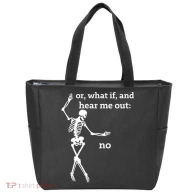 Sassy Skeleton Hear Me Out: No Tote Bag