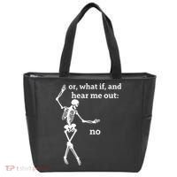Sassy Skeleton Hear Me Out: No Tote Bag thumb 0