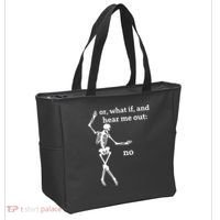 Sassy Skeleton Hear Me Out: No Tote Bag thumb 2
