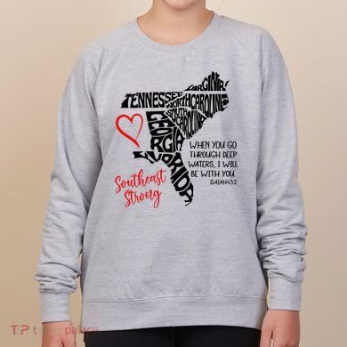 Southeast Strong Hurricane Helene Survivor When You Go Through Deep Wat Women's Sweatshirt