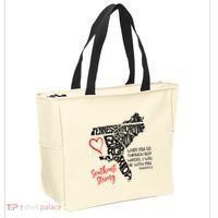 Southeast Strong Hurricane Helene Survivor When You Go Through Deep Wat Tote Bag thumb 2