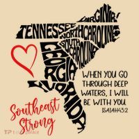 Southeast Strong Hurricane Helene Survivor When You Go Through Deep Wat Tote Bag thumb 4