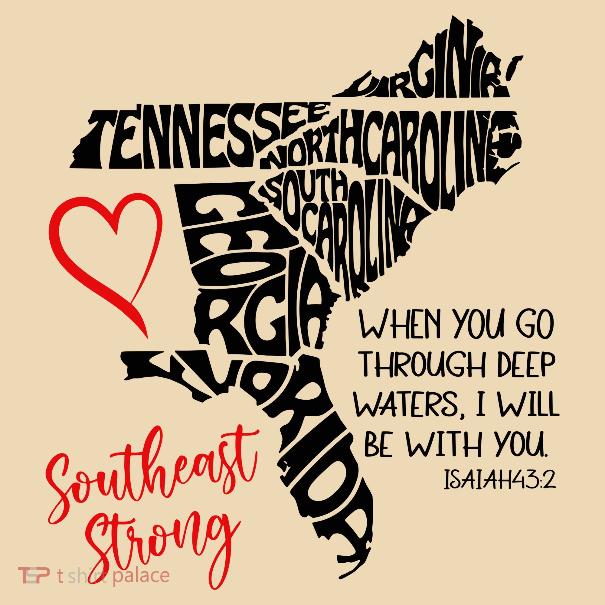 Southeast Strong Hurricane Helene Survivor When You Go Through Deep Wat Tote Bag