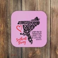 Southeast Strong Hurricane Helene Survivor When You Go Through Deep Wat Coaster thumb 0