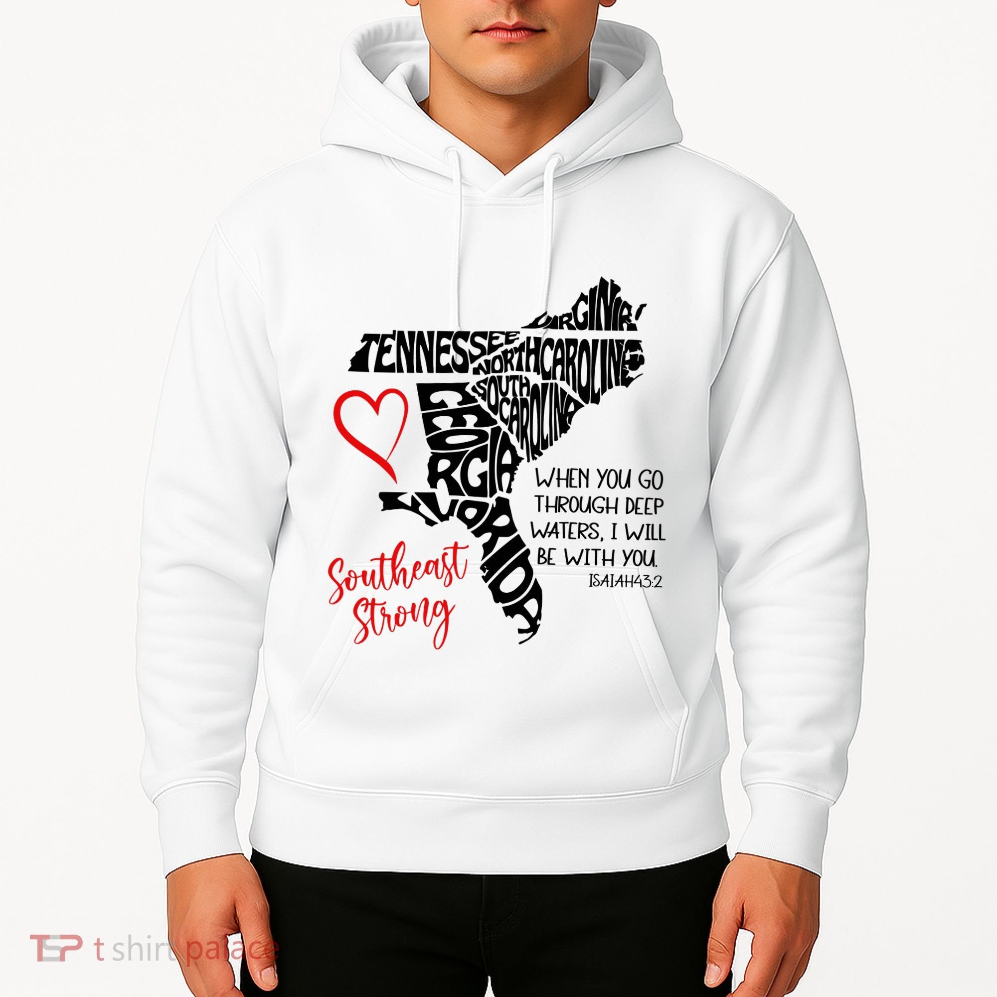 Southeast Strong Hurricane Helene Survivor When You Go Through Deep Wat Hoodie