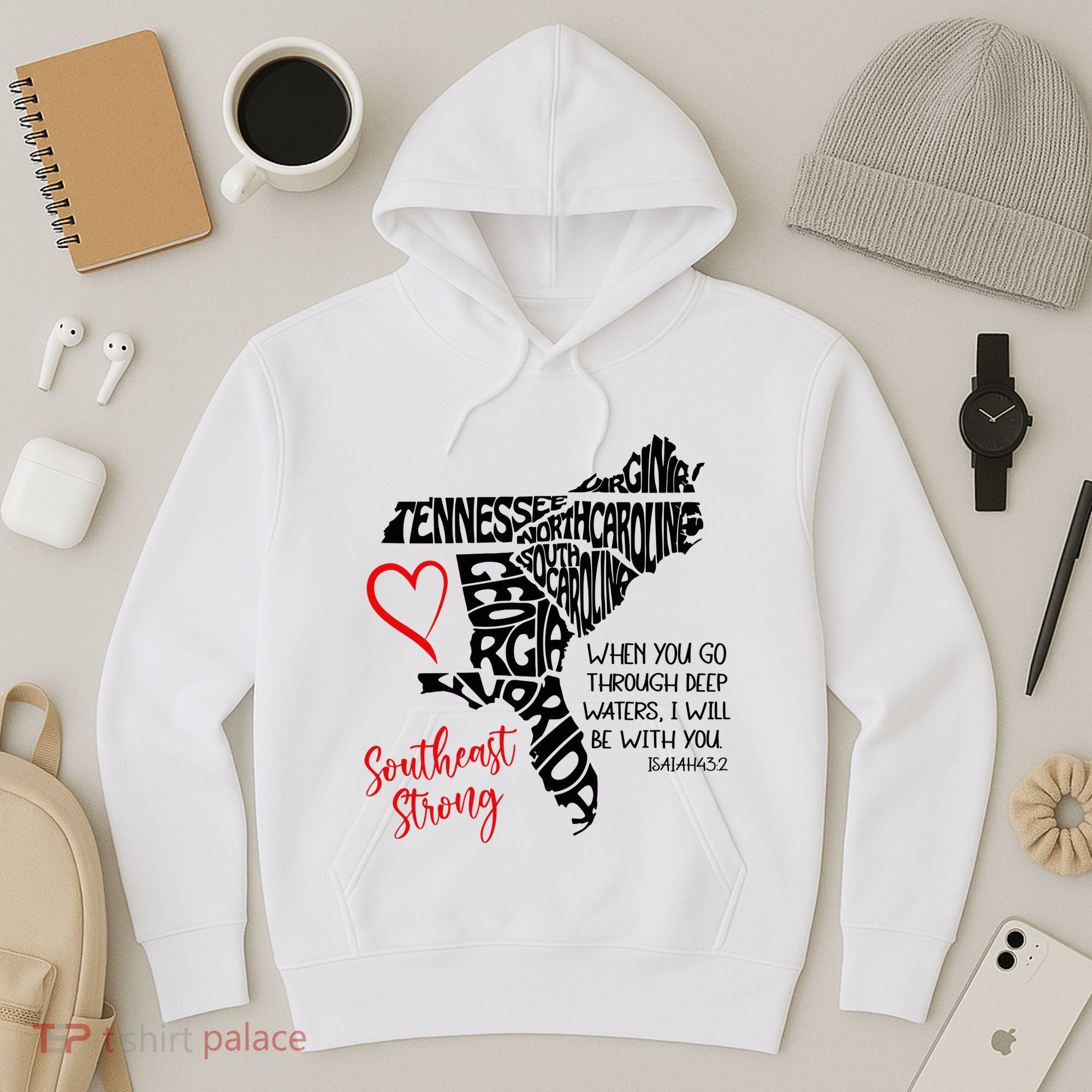 Southeast Strong Hurricane Helene Survivor When You Go Through Deep Wat Hoodie