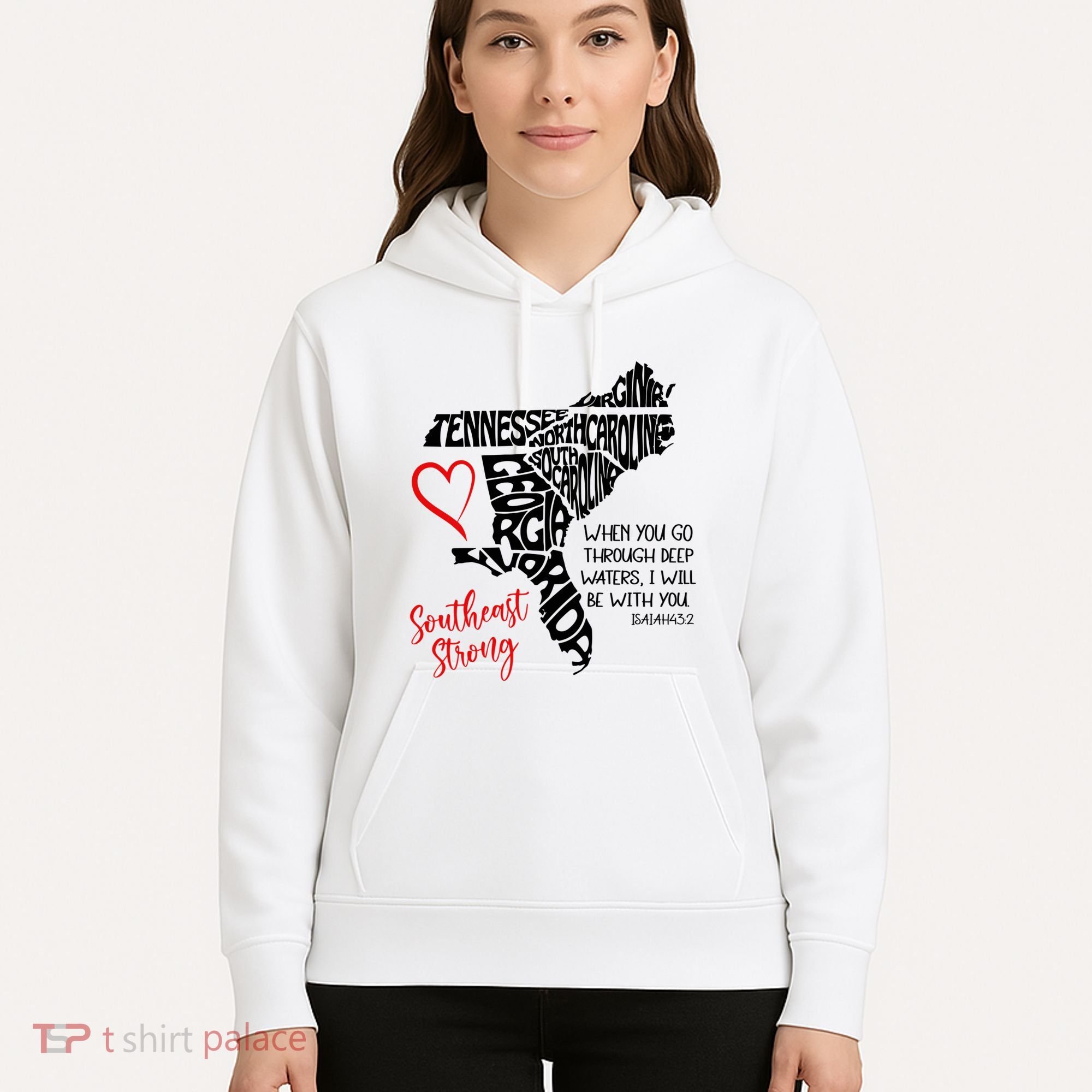 Southeast Strong Hurricane Helene Survivor When You Go Through Deep Wat Hoodie