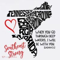 Southeast Strong Hurricane Helene Survivor When You Go Through Deep Wat Hoodie thumb 7