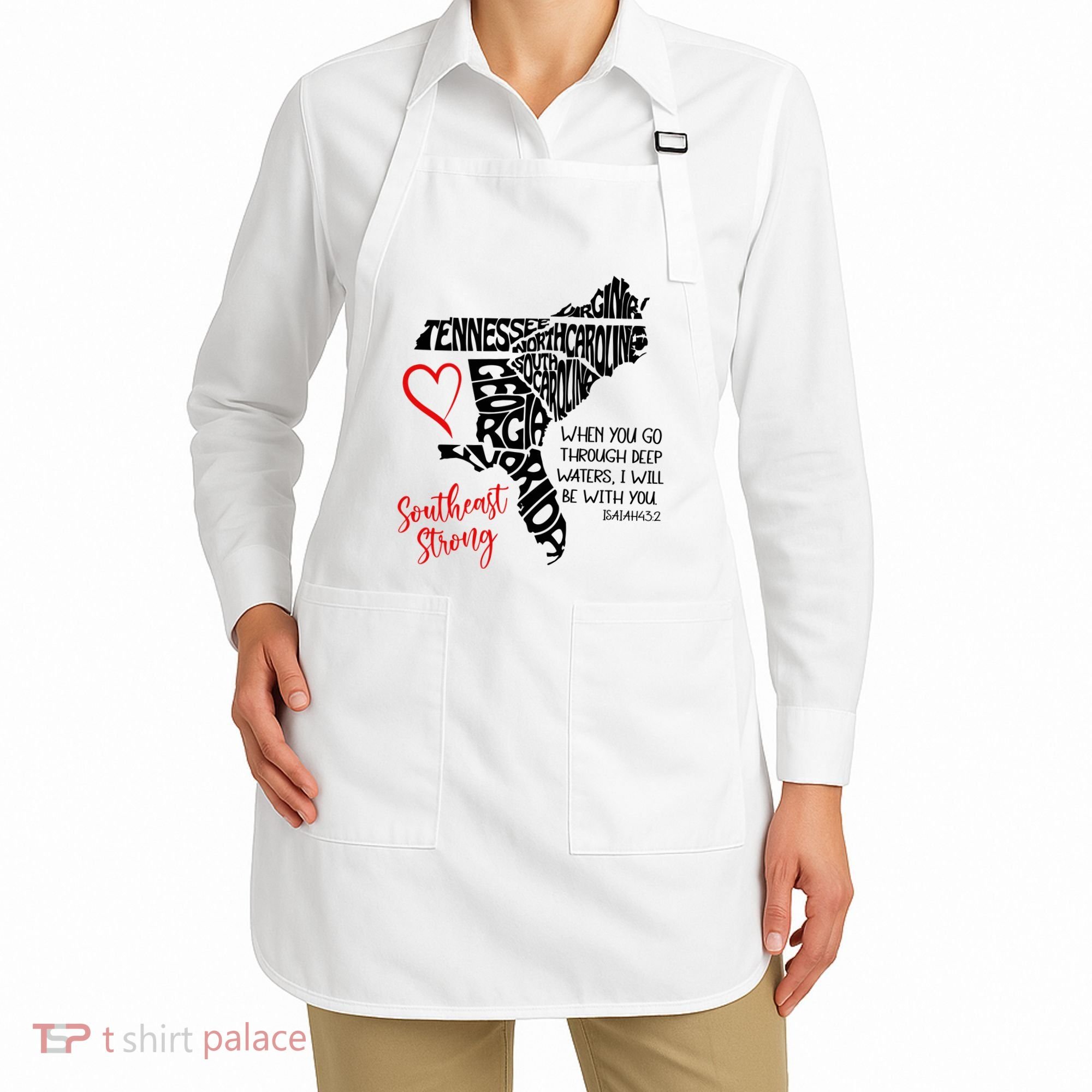 Southeast Strong Hurricane Helene Survivor When You Go Through Deep Wat Apron