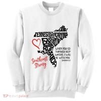 Southeast Strong Hurricane Helene Survivor When You Go Through Deep Wat Sweatshirt thumb 0