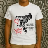 Southeast Strong Hurricane Helene Survivor When You Go Through Deep Wat T-Shirt thumb 3