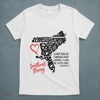 Southeast Strong Hurricane Helene Survivor When You Go Through Deep Wat T-Shirt thumb 5