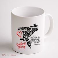 Southeast Strong Hurricane Helene Survivor When You Go Through Deep Wat Coffee Mug thumb 1