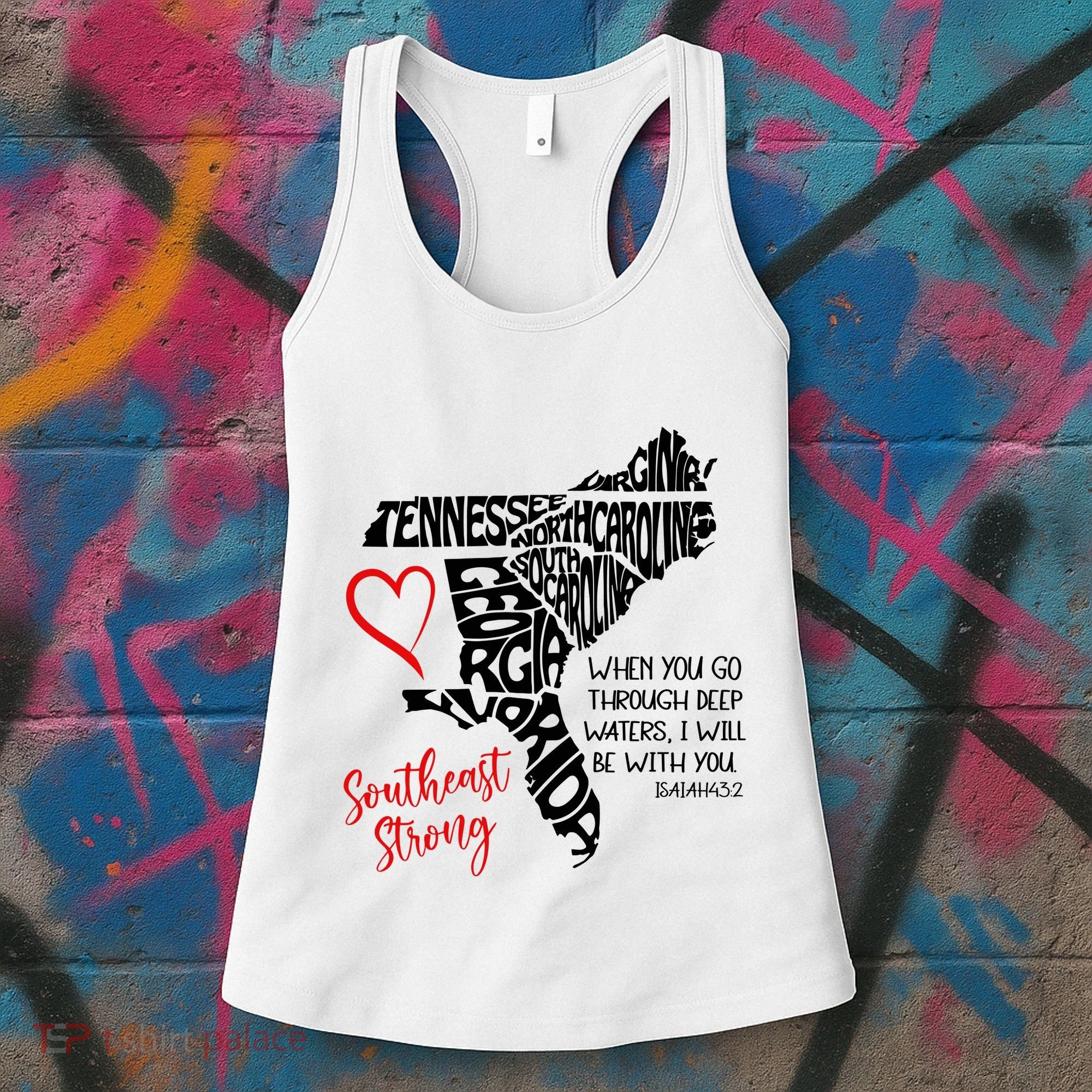 Southeast Strong Hurricane Helene Survivor When You Go Through Deep Wat Women's Tank Top