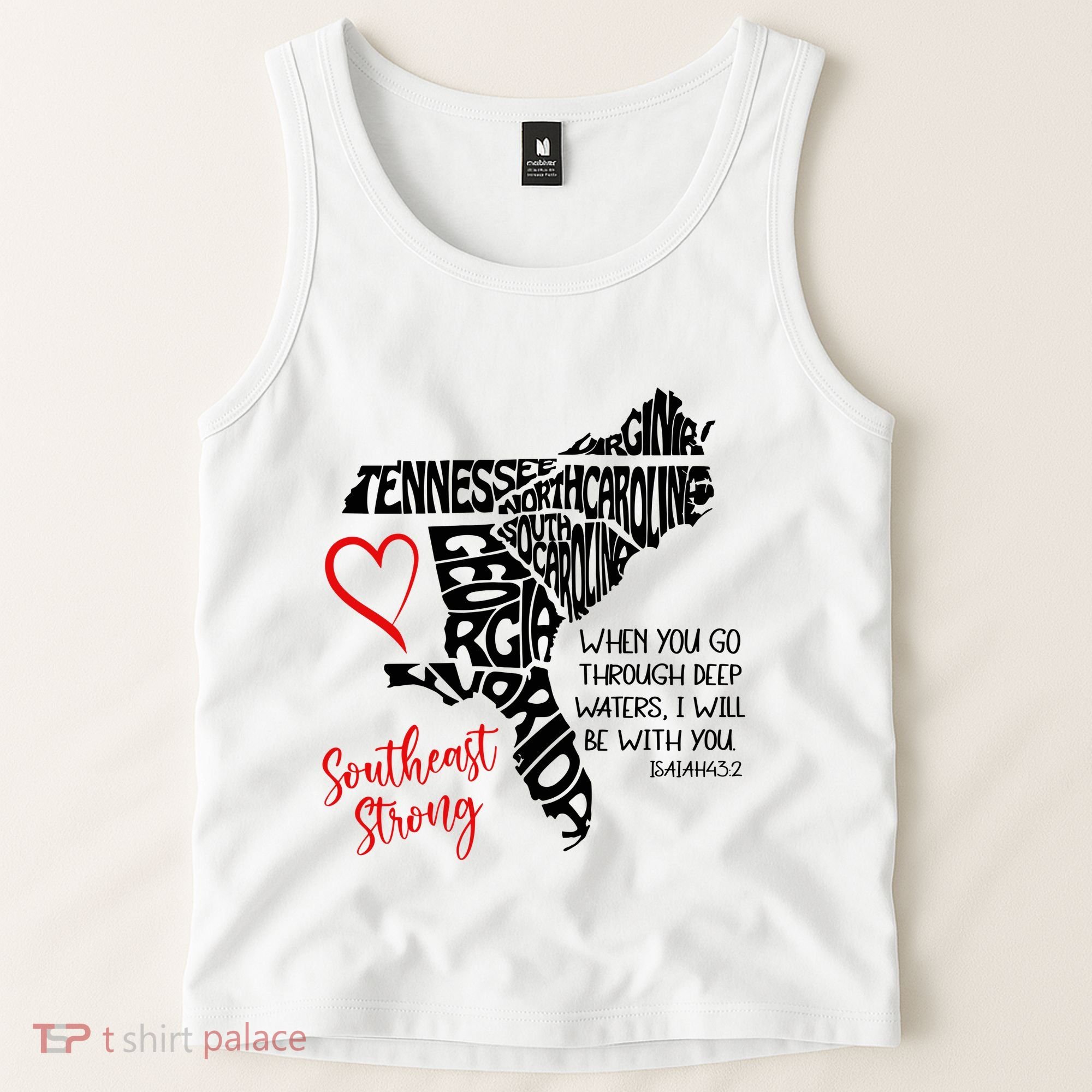 Southeast Strong Hurricane Helene Survivor When You Go Through Deep Wat Tank Top