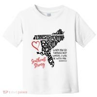 Southeast Strong Hurricane Helene Survivor When You Go Through Deep Wat Toddler T-Shirt thumb 0