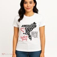 Southeast Strong Hurricane Helene Survivor When You Go Through Deep Wat Women's T-Shirt thumb 4