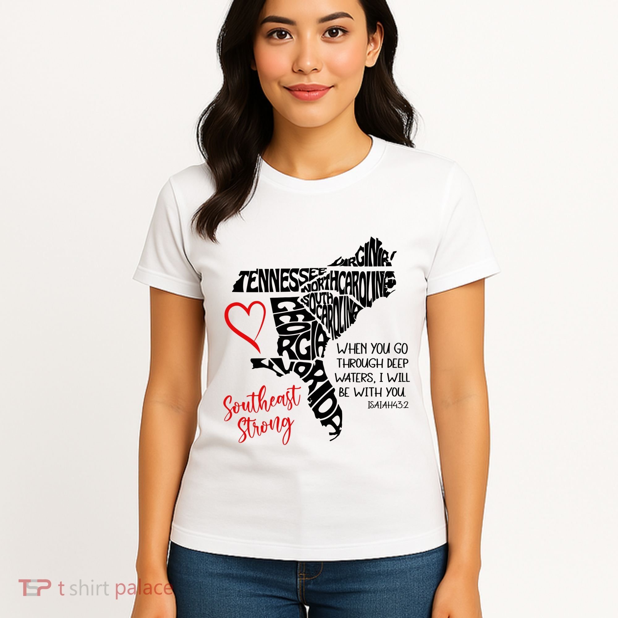 Southeast Strong Hurricane Helene Survivor When You Go Through Deep Wat Women's T-Shirt