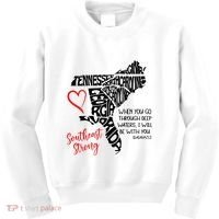 Southeast Strong Hurricane Helene Survivor When You Go Through Deep Wat Kids Sweatshirt thumb 0