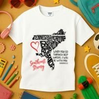 Southeast Strong Hurricane Helene Survivor When You Go Through Deep Wat Kids T-Shirt thumb 3