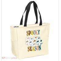 Spooky Season Halloween Ghost Festive Tote Bag thumb 2