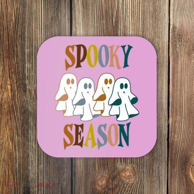 Spooky Season Halloween Ghost Festive Coaster