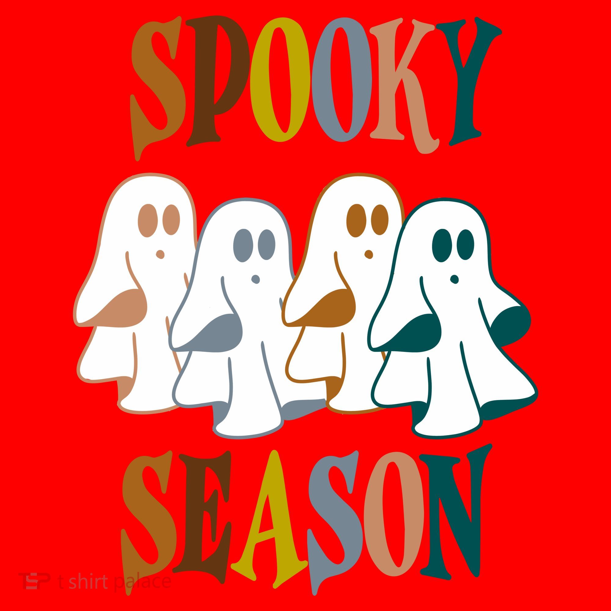 Spooky Season Halloween Ghost Festive Santa Hat