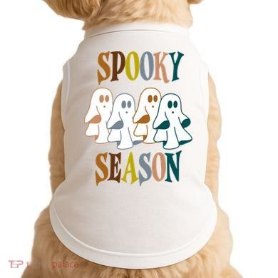 Spooky Season Halloween Ghost Festive Doggie Tank