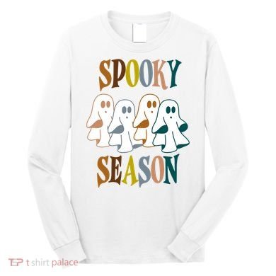 Spooky Season Halloween Ghost Festive Long Sleeve Shirt