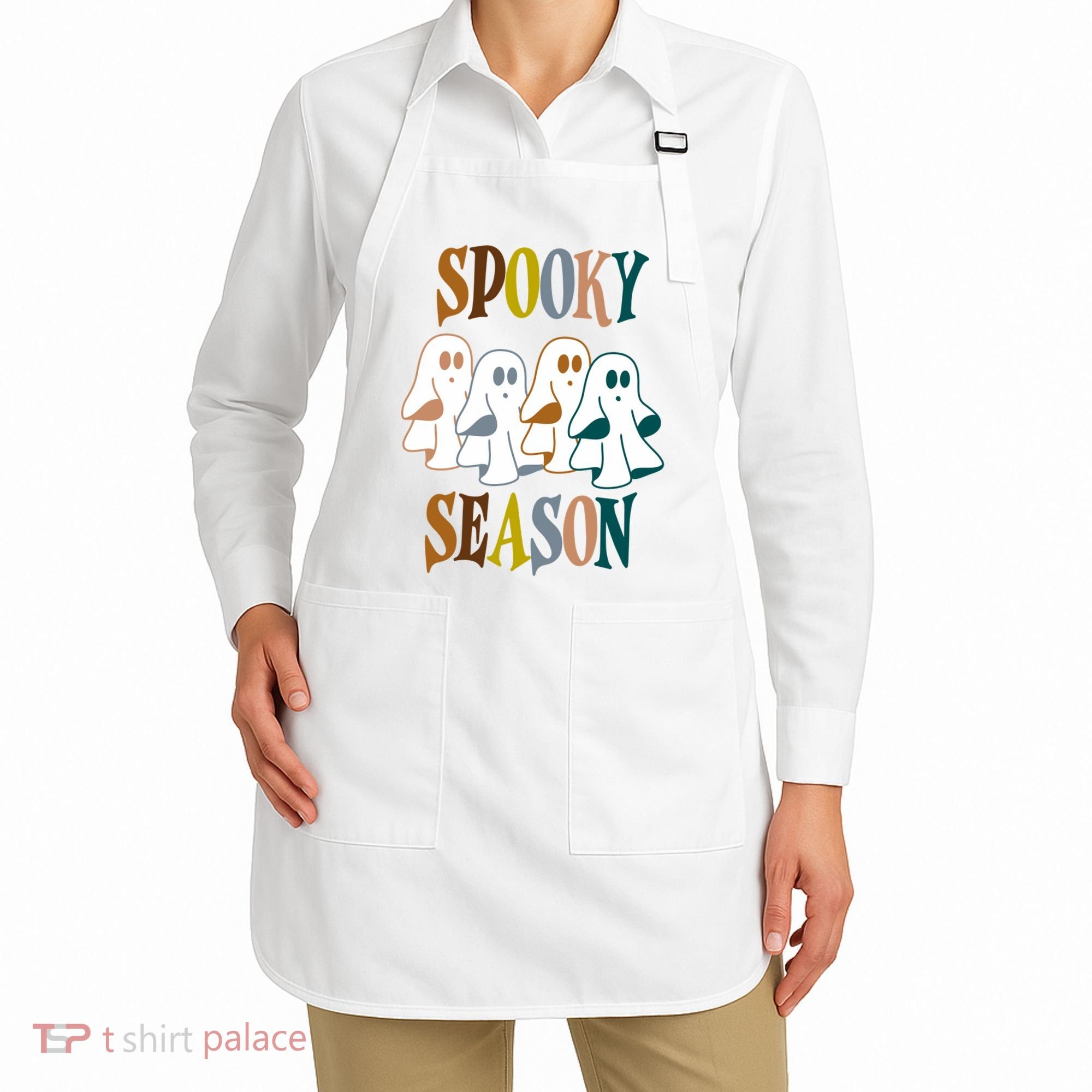 Spooky Season Halloween Ghost Festive Apron