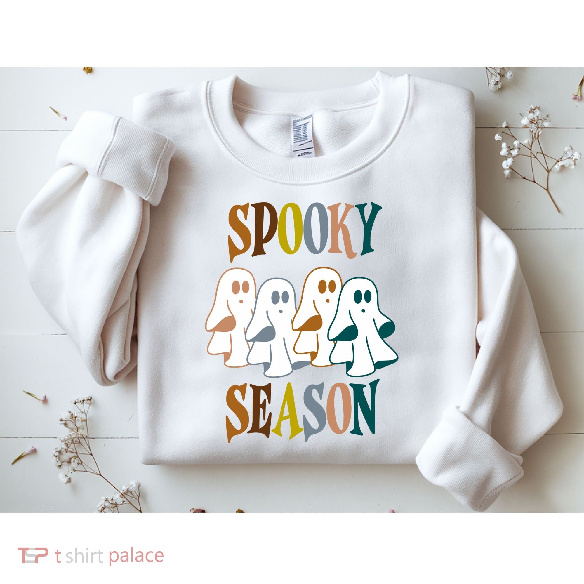 Spooky Season Halloween Ghost Festive Sweatshirt