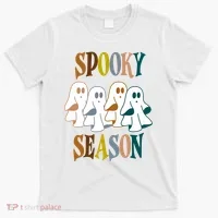 Spooky Season Halloween Ghost Festive T-Shirt thumb 0