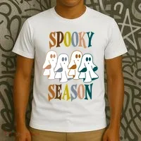 Spooky Season Halloween Ghost Festive T-Shirt thumb 3