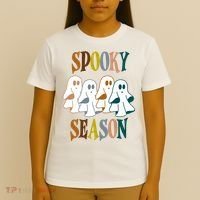 Spooky Season Halloween Ghost Festive T-Shirt thumb 4