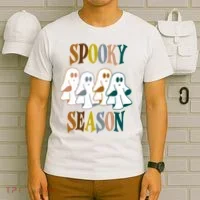 Spooky Season Halloween Ghost Festive T-Shirt thumb 6