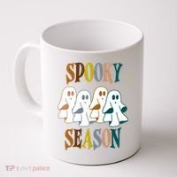 Spooky Season Halloween Ghost Festive Coffee Mug thumb 0