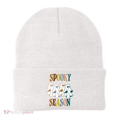 Spooky Season Halloween Ghost Festive Beanie